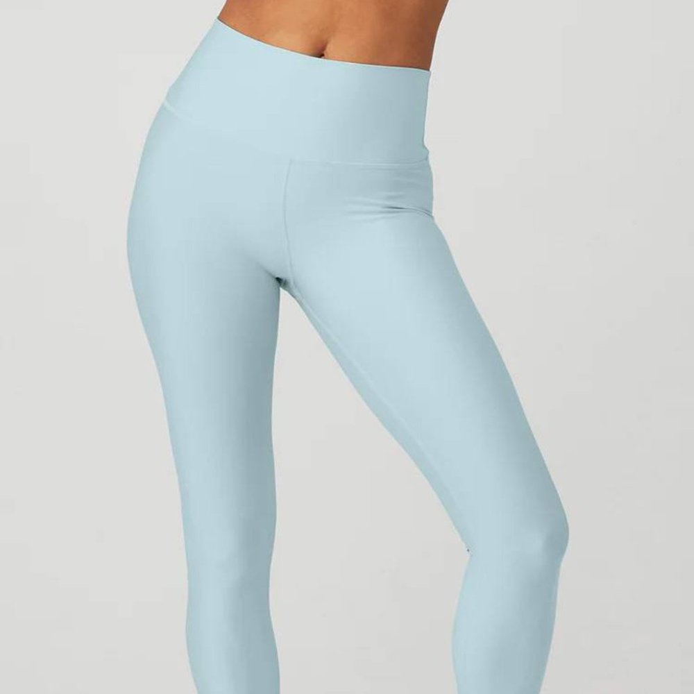 ALO Yoga 7/8 High-Waist Airlift Legging Tile Chalk Blue NWT Small SMALL